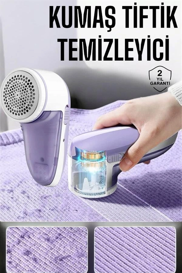 Tiftik Temizleme Makinesi Usb Şarjlı Tüy Toplayıcı Kablosuz ( Lisinya )