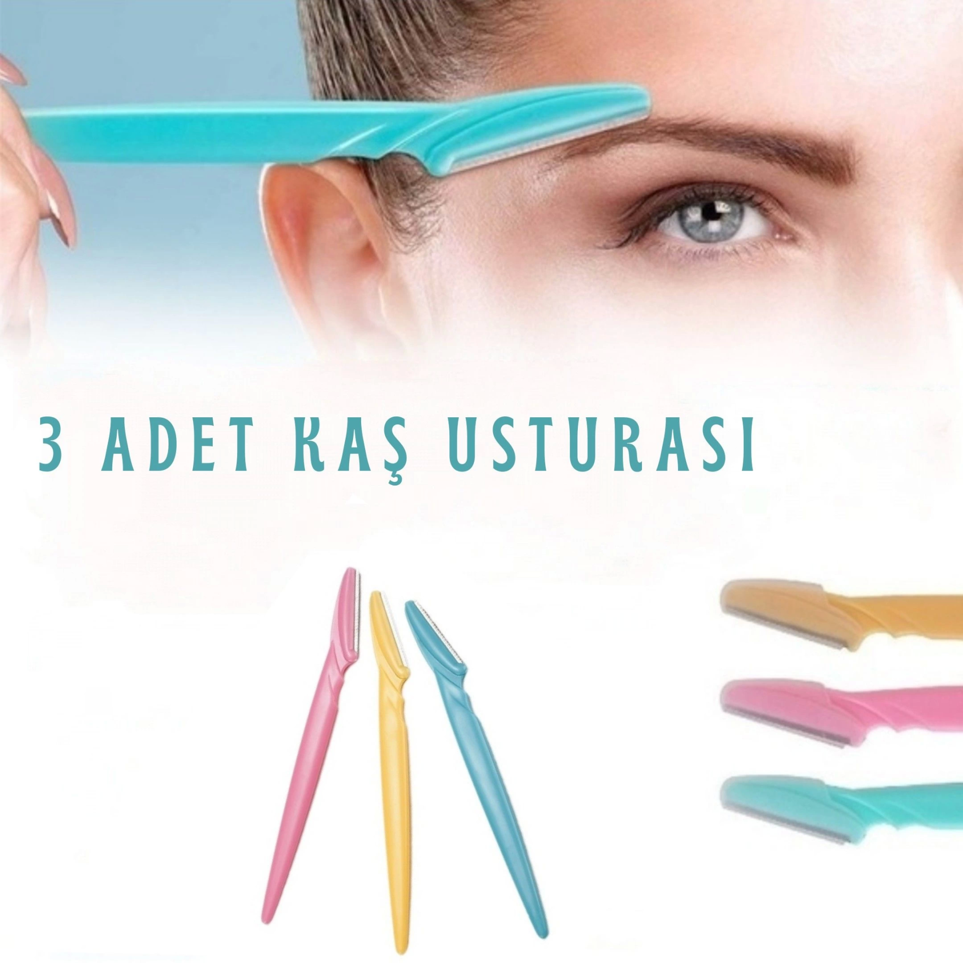 Tinkle Kaş Usturası 3'lü Set - Mükemmel Kaşlar İçin Hassas Ve Etkili Aracınız ( Lisinya ) Tinkle Kaş Usturası 3'lü Set - Mükemmel Kaşlar İçin Hassas Ve Etkili Aracınız ( Lisinya )