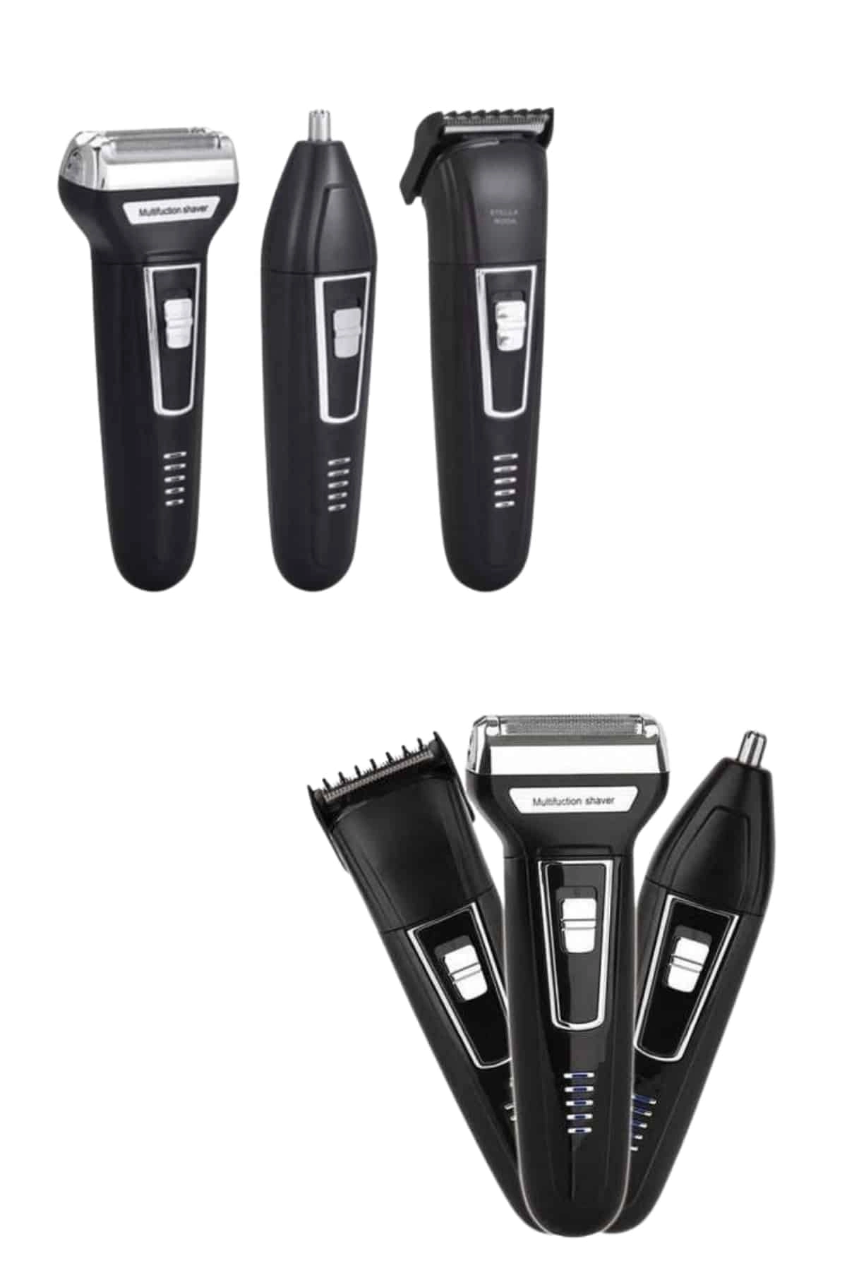 Tıraş Makinesi 3 Başlıklı T Başlıklı Hassas Ciltlere Özel Saç Sakal Vücut Kulak Ve Burun ( Lisinya )
