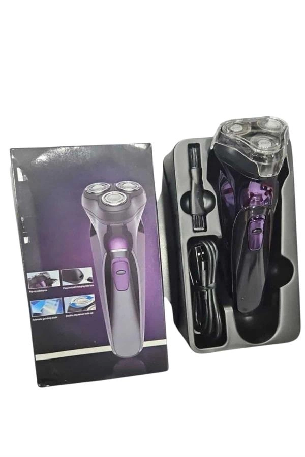 Tıraş Makinesi Hassas Ciltlere Özel Döner Başlıklı Pürüzsüz Görünüm ( Lisinya )