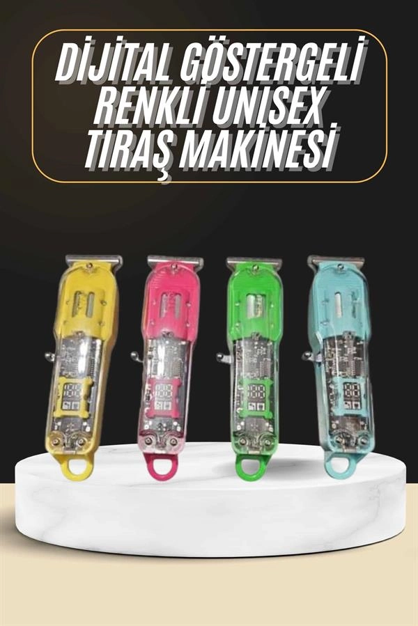 Tıraş Makinesi Renkli Dijital Göstergeli Epilasyon Öncesi Kısaltma Makinesi ( Lisinya )