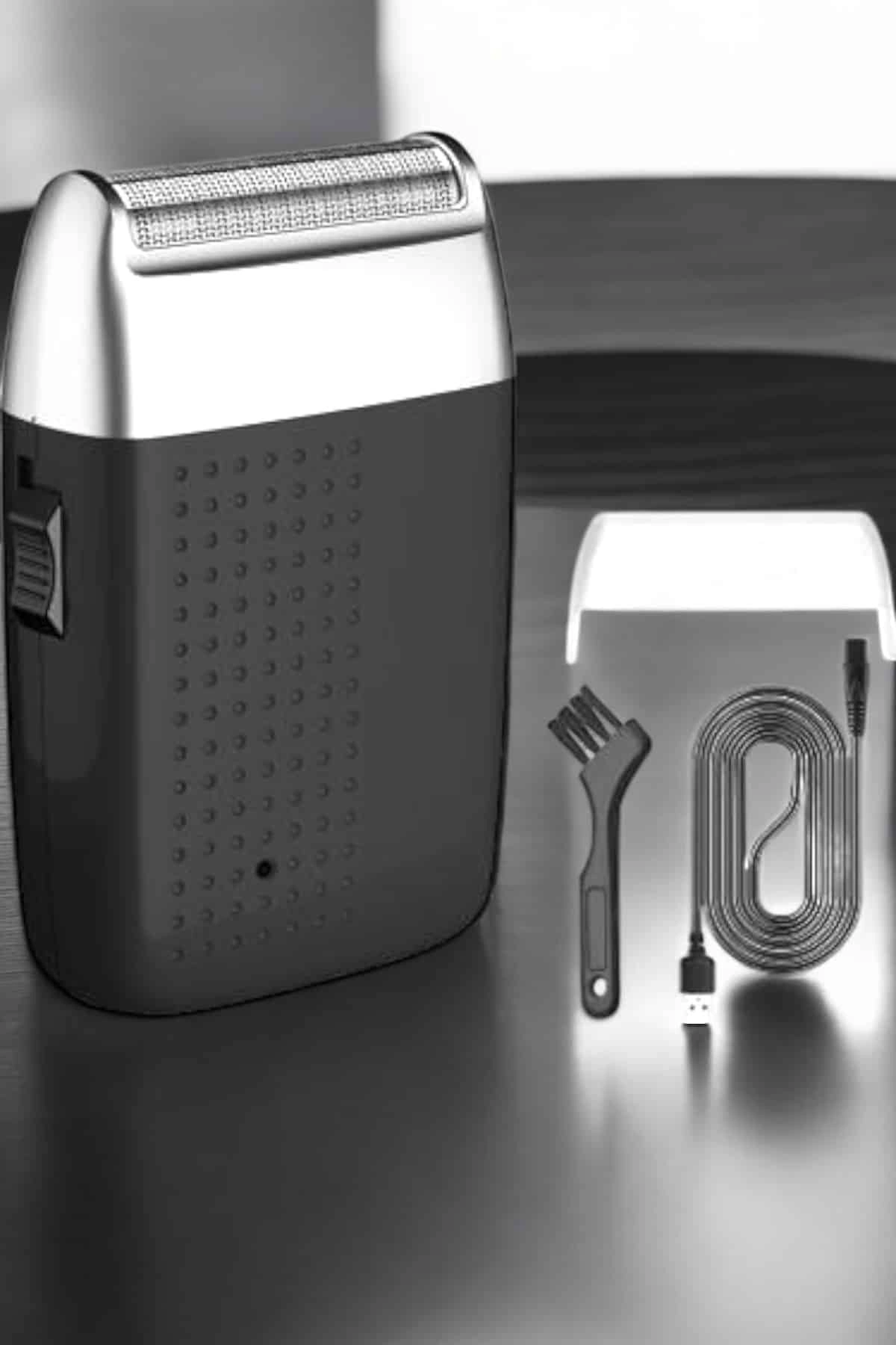 Tıraş Makinesi Sinek Kaydı Paslanmaz Çelik Taşınabilir Şarjlı ( Lisinya )