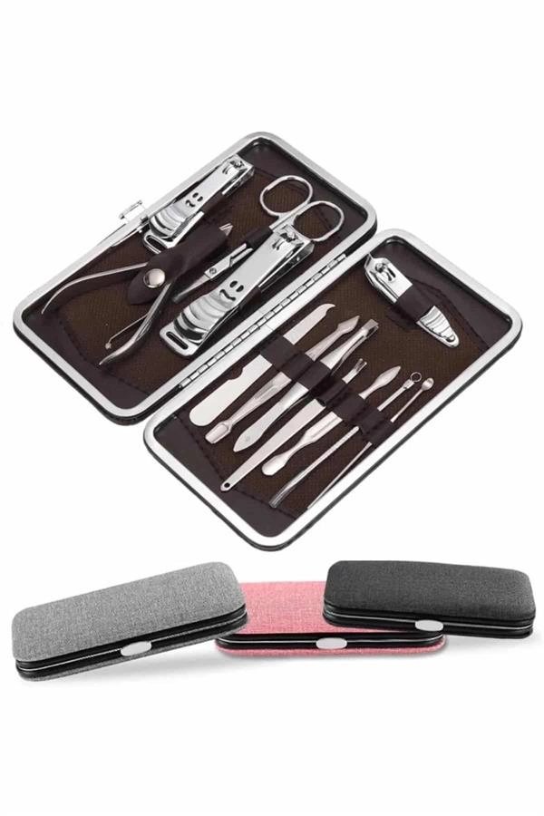 Tırnak Bakımı Tırnak Makası Profesyonel 12 Parça El Ayak Manikür Pedikür Seti ( Lisinya )