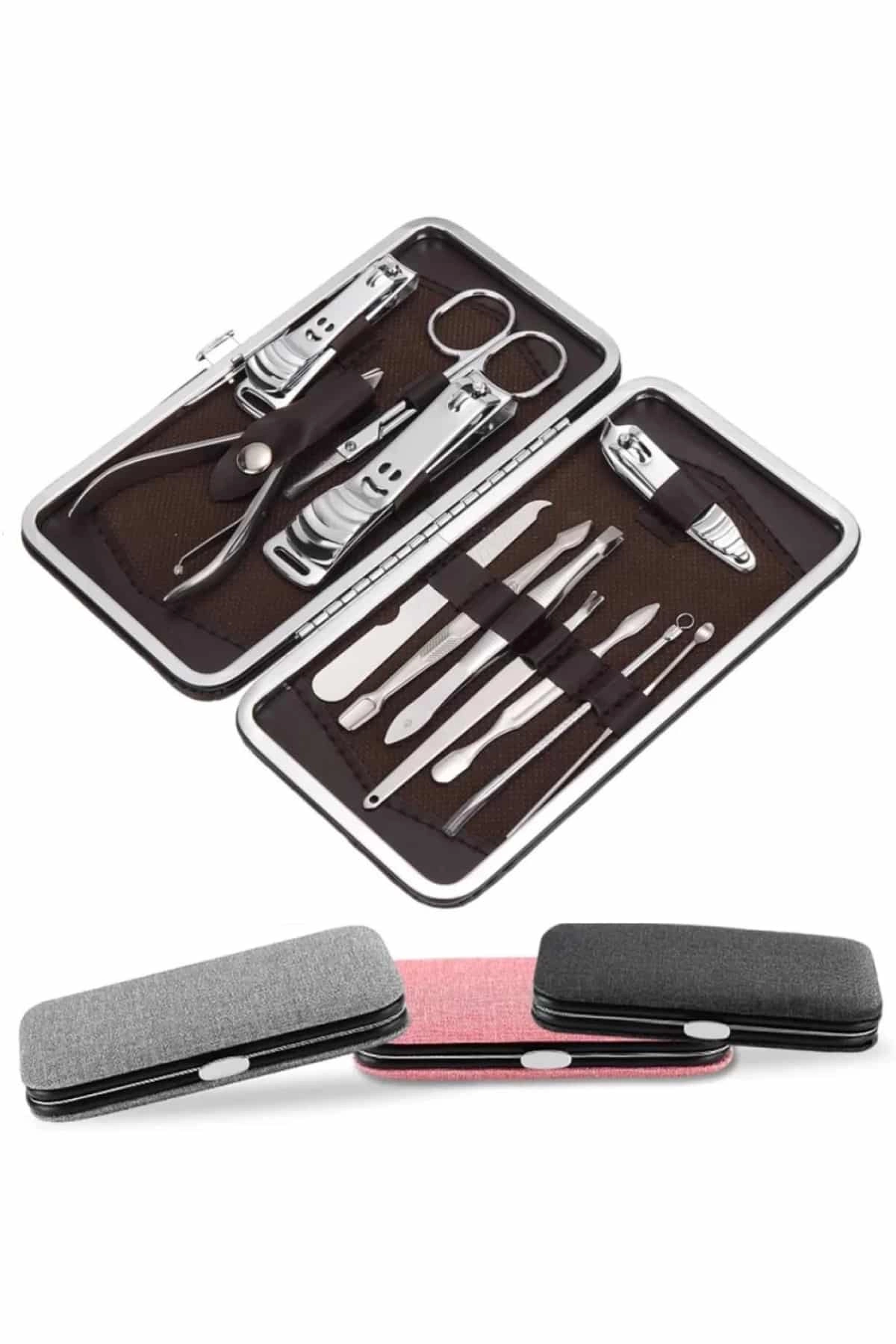 Tırnak Bakımı Tırnak Makası Profesyonel 12 Parça El Ayak Manikür Pedikür Seti ( Lisinya )