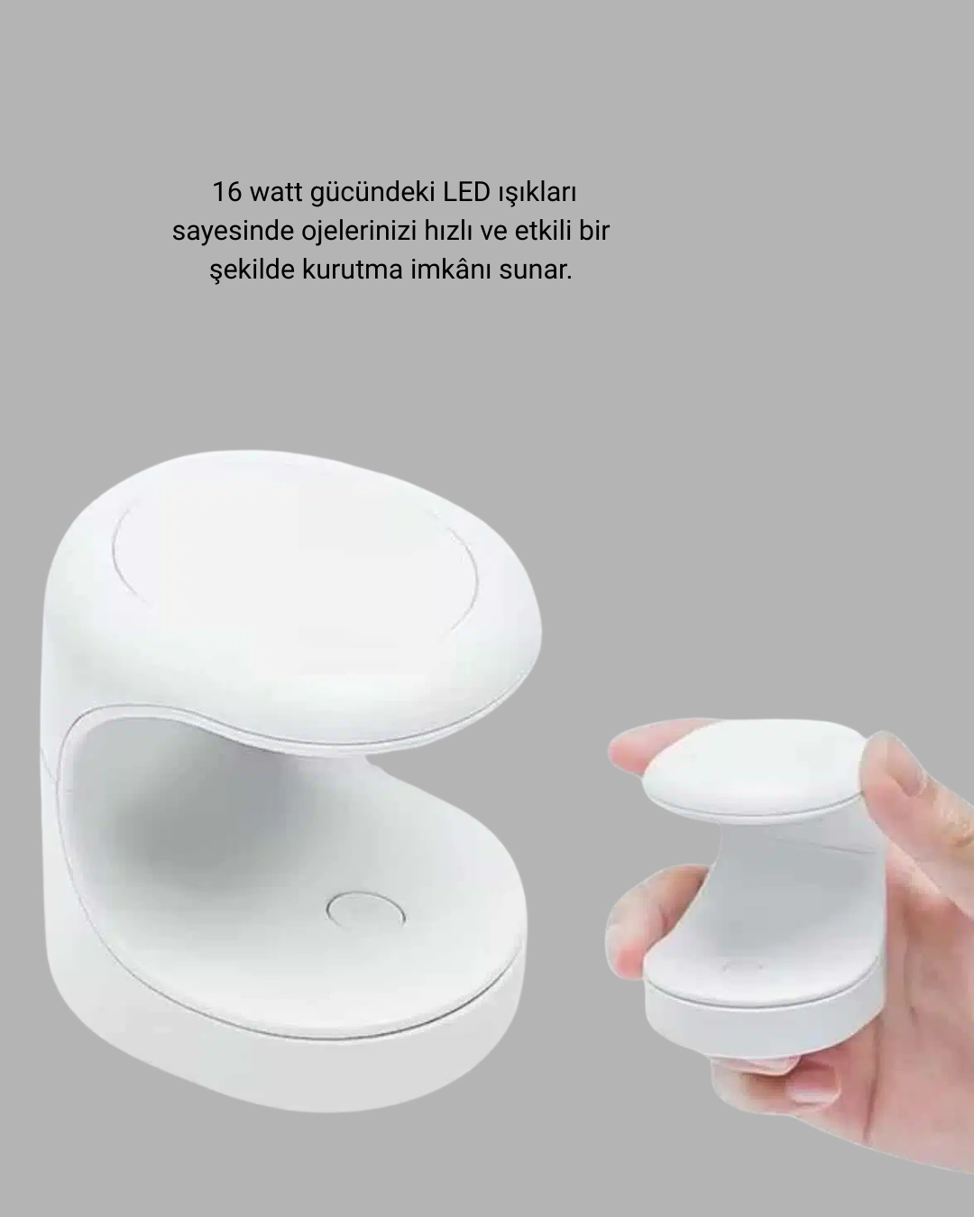 Tırnak Matkabı Ve Led Oje Kurutucu 2’li Profesyonel Bakım Seti ( Lisinya )