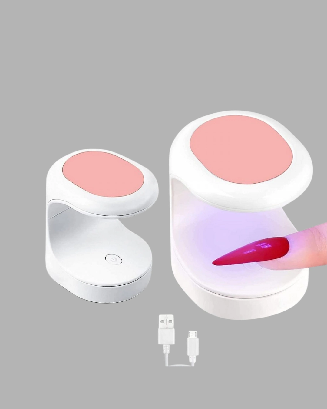 Tırnak Matkabı Ve Led Oje Kurutucu 2’li Profesyonel Bakım Seti ( Lisinya )