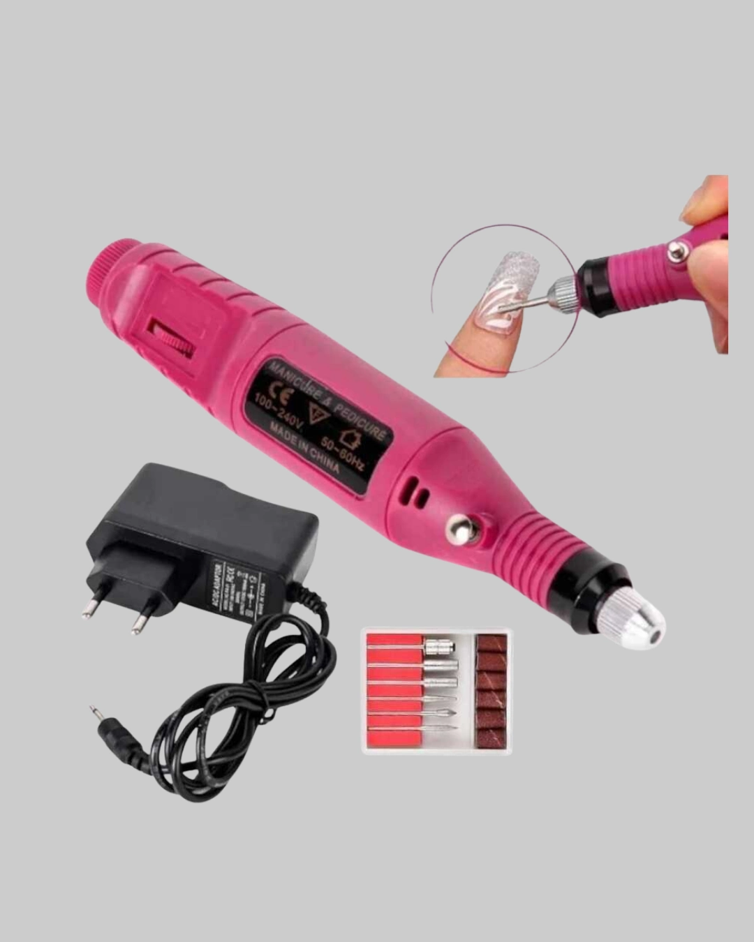 Tırnak Matkap Makinesi – Profesyonel Manikür Pedikür Cihazı, Ayarlanabilir Hız Ve Sessiz Çalışma ( Lisinya )