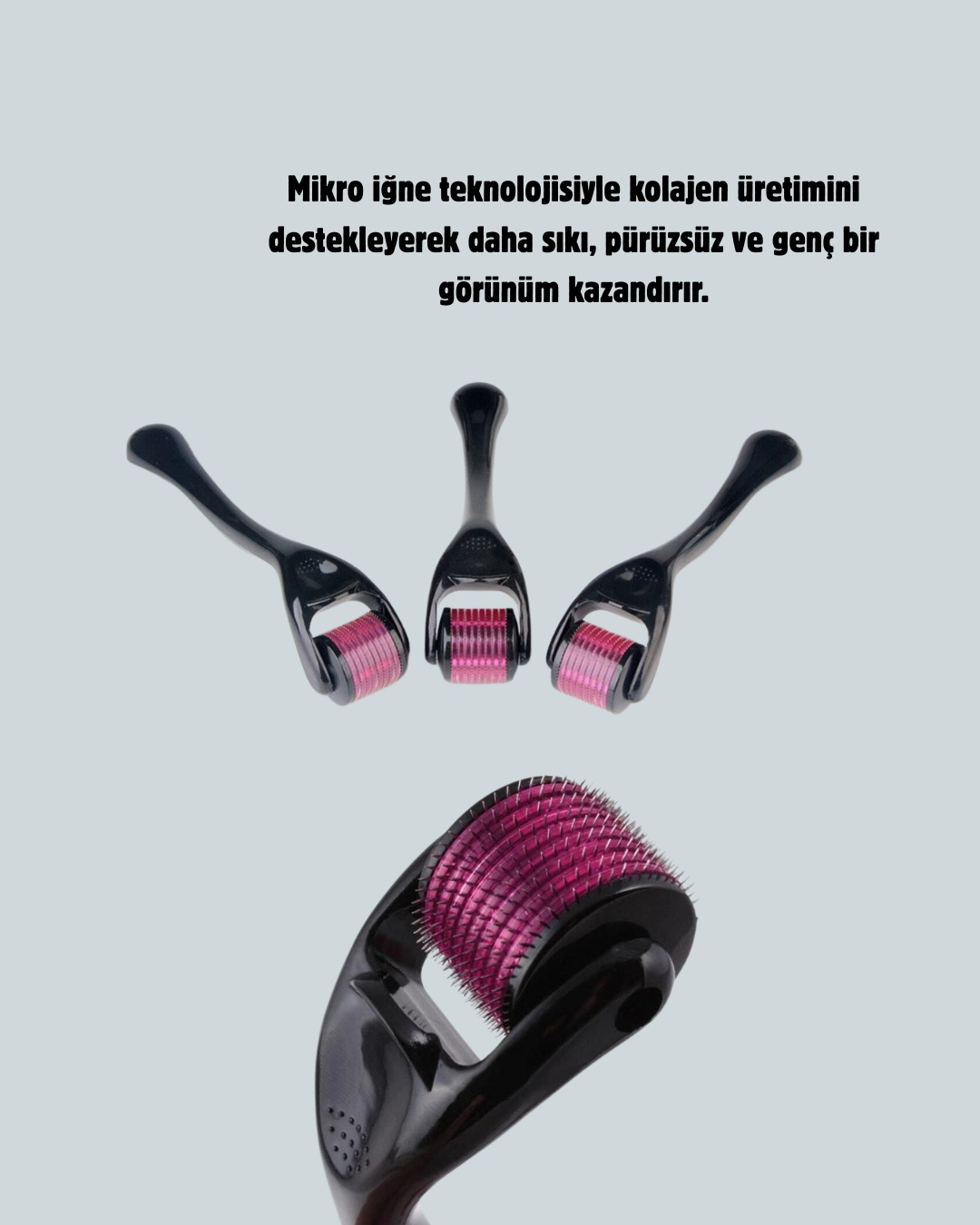 Titanyum Mikro İğneli Dermaroller 1 Mm Kırışıklık Ve Leke Karşıtı ( Lisinya )