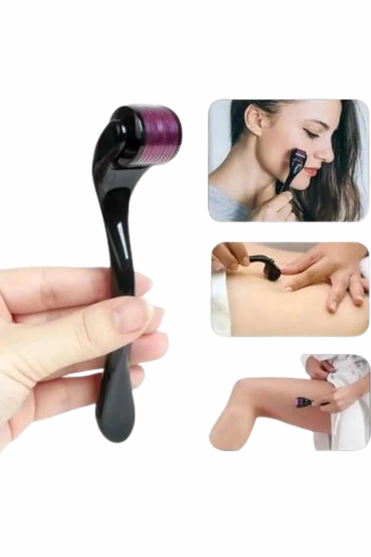 Titanyum Uçlu Derma Roller 540 İğneli 1 Mm Gözenek Azaltıcı Akne İzlerine Uygun ( Lisinya )