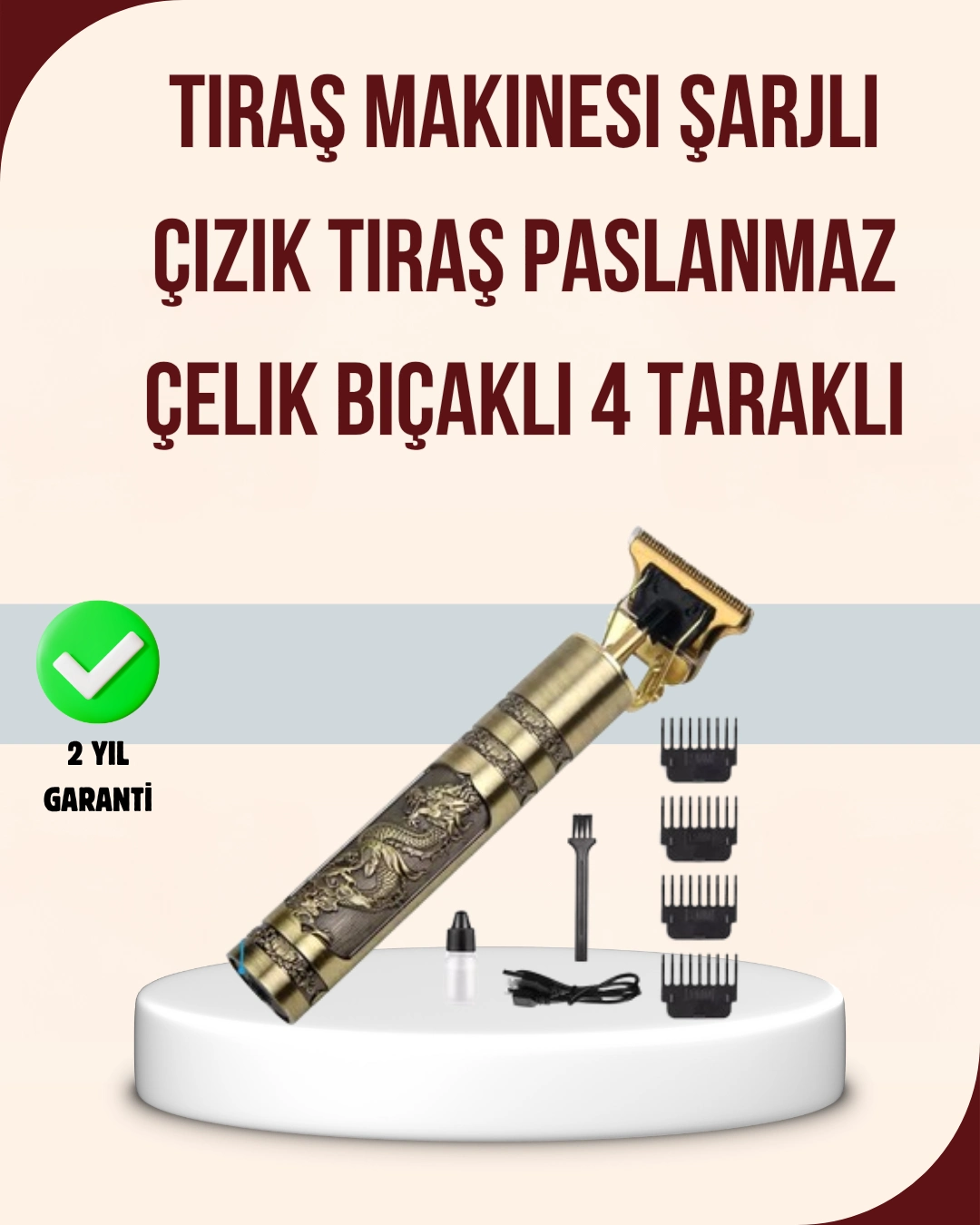 Titreşim Motorlu Erkek Saç Ve Sakal Düzeltici ( Lisinya )