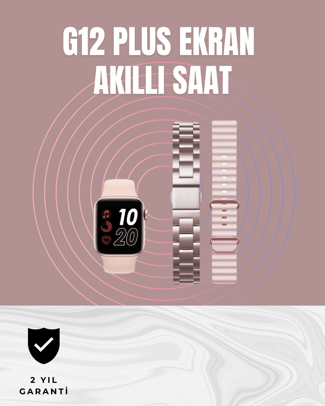 Titreşimli Bildirimli Akıllı Saat – Nabız, Gps, Spor Modları, Telefon Eşleştirme Özellikli ( Lisinya )