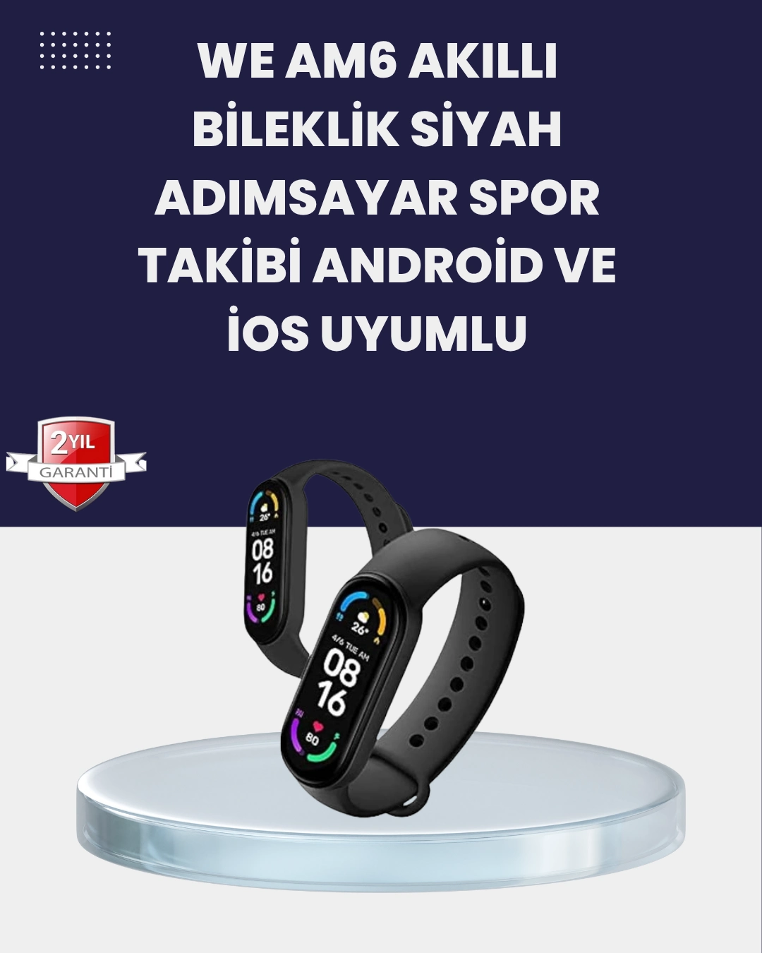 Titreşimli Bildirimli Akıllı Saat – Uyku Analizi Ve Spor Modlarıyla ( Lisinya )