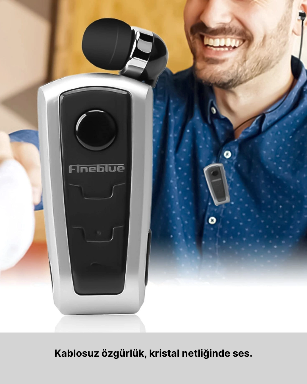 Titreşimli Bluetooth Kulaklık Fineblue F910 Uzun Pil Ömrü ( Lisinya )