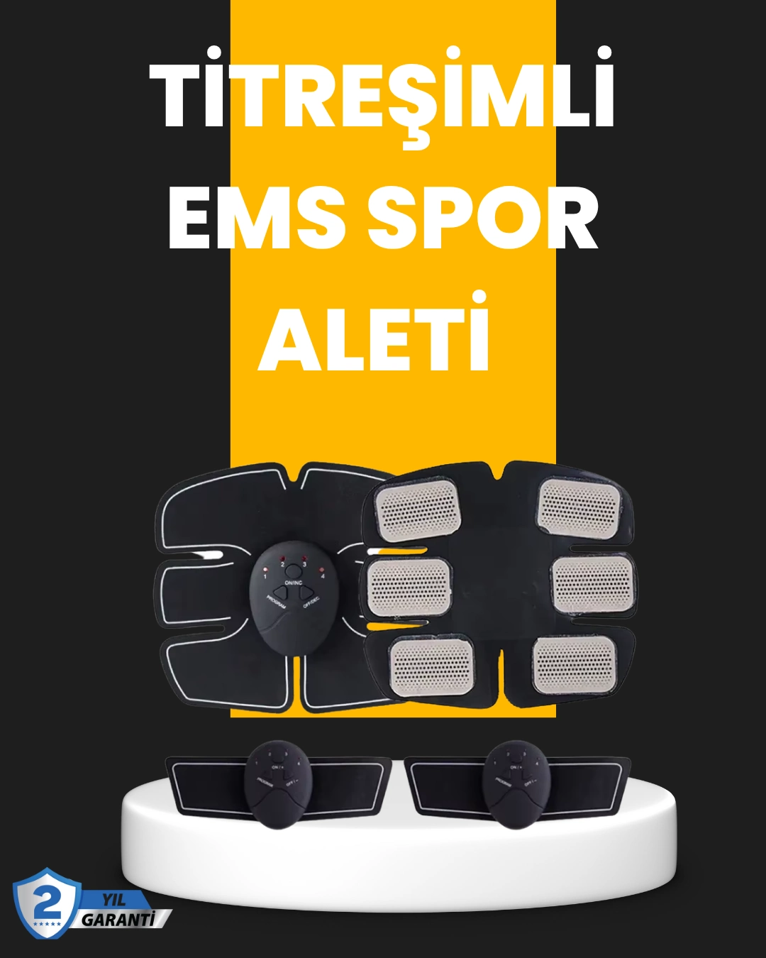 Titreşimli Ems Spor Ve Fitness Cihazı Karın Kası Kol Bacak 2025 Model ( Lisinya )