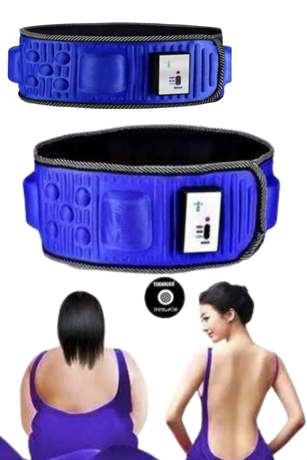 Titreşimli Kas Gevşetici Masaj Kemeri Zayıflama Aleti Bel Bölge Sırt Masaj Aleti ( Lisinya )