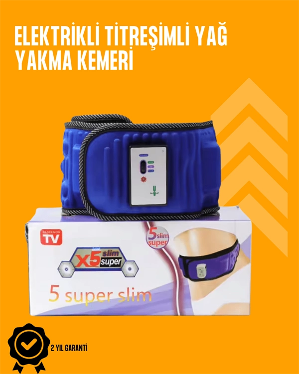 Titreşimli Masaj Ve Zayıflama Kemeri – 5 Motor, 20 Mıknatıs, Ayarlanabilir Hız ( Lisinya )
