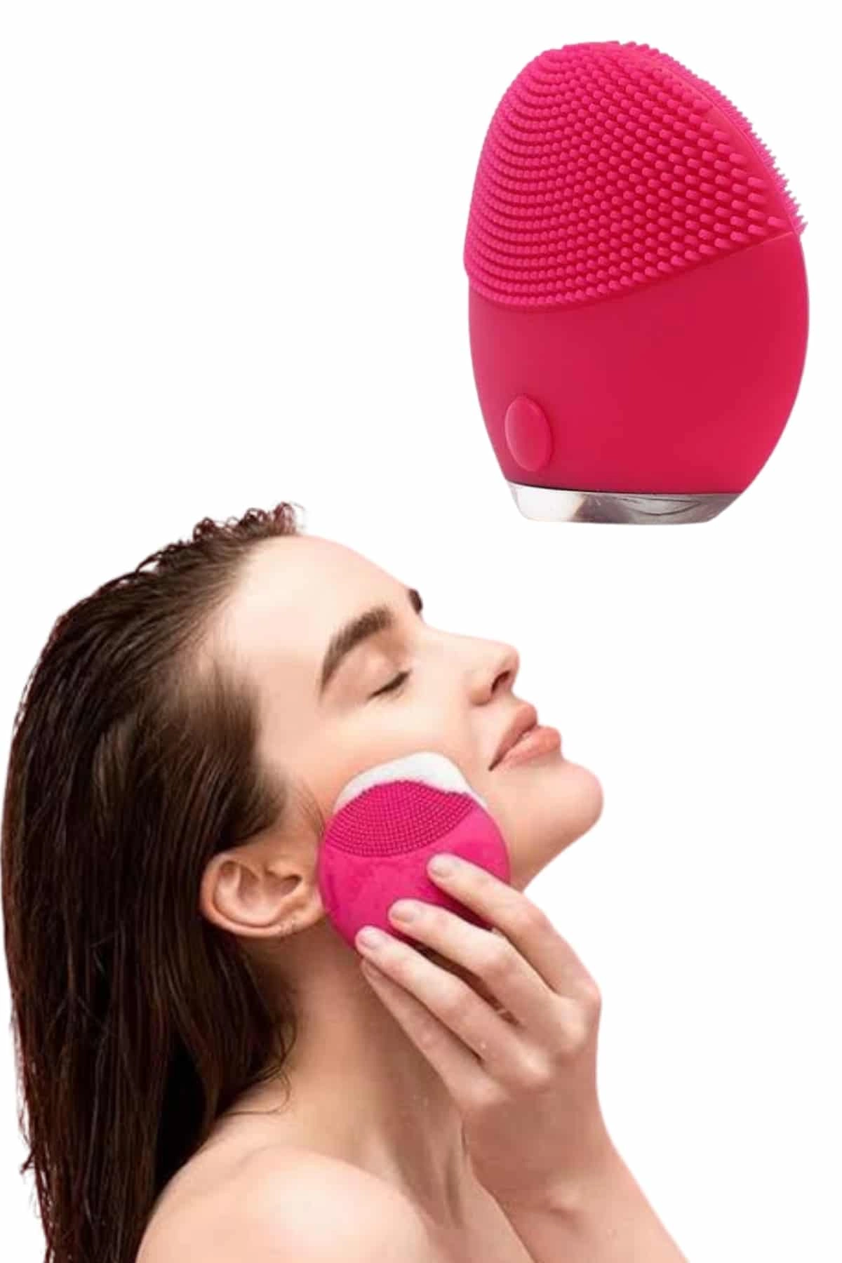 Titreşimli Yüz Masaj Aleti Titreşimli Makyaj Temizleme Cihazı ( Lisinya )