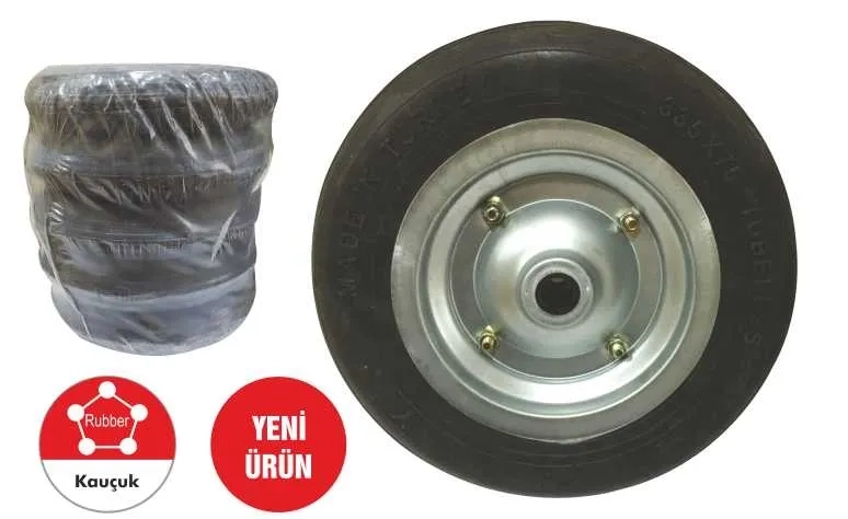 Tkr 001 El Arabası Tekeri Dolgu Teker Burçlu ( Lisinya )
