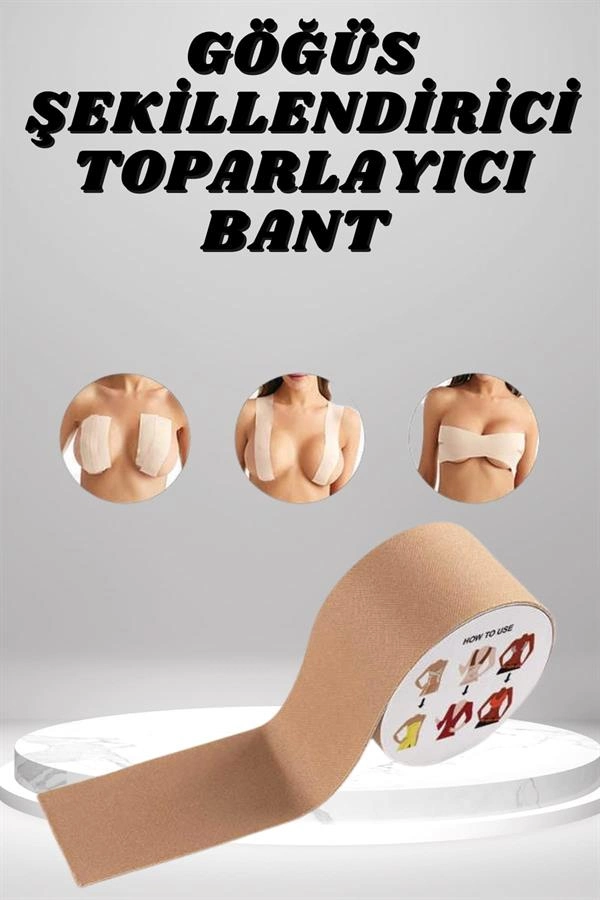 Toparlayıcı Ve Şekillendirici Göğüs Bandı Tere Ve Suya Dayanıklı Hassas Ciltlere Uygun ( Lisinya )