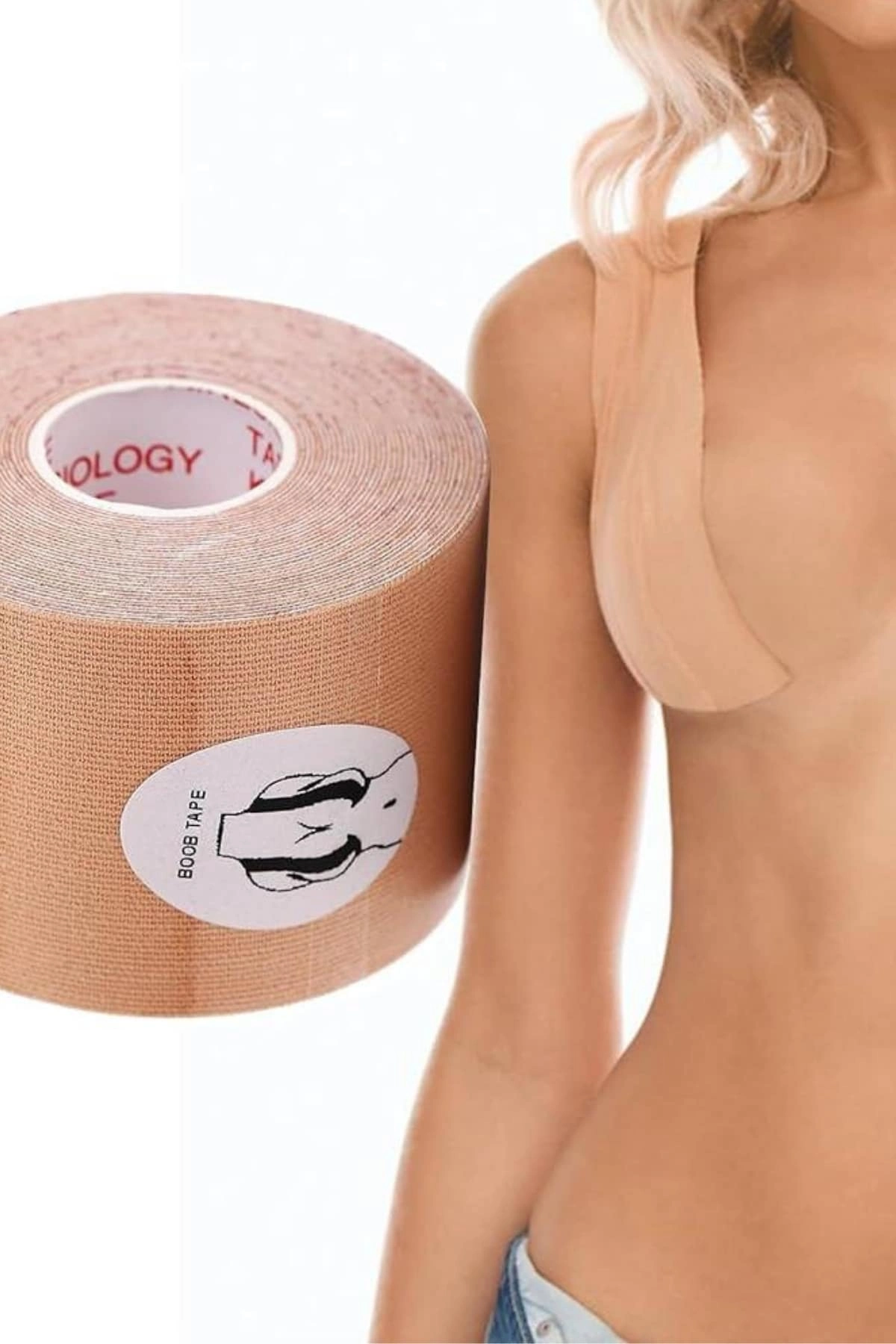 Toparlayıcı Ve Şekillendirici Göğüs Bandı Tere Ve Suya Dayanıklı Hassas Ciltlere Uygun ( Lisinya )