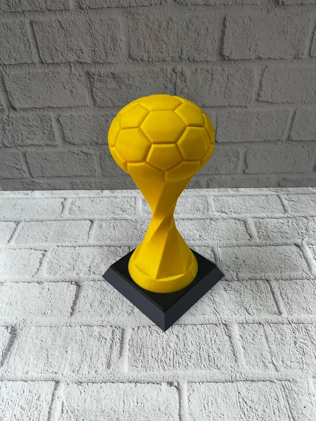 Toplu Kupa Sarı 21cm Dekoratif Ödül Tasarım Biblo ( Lisinya )