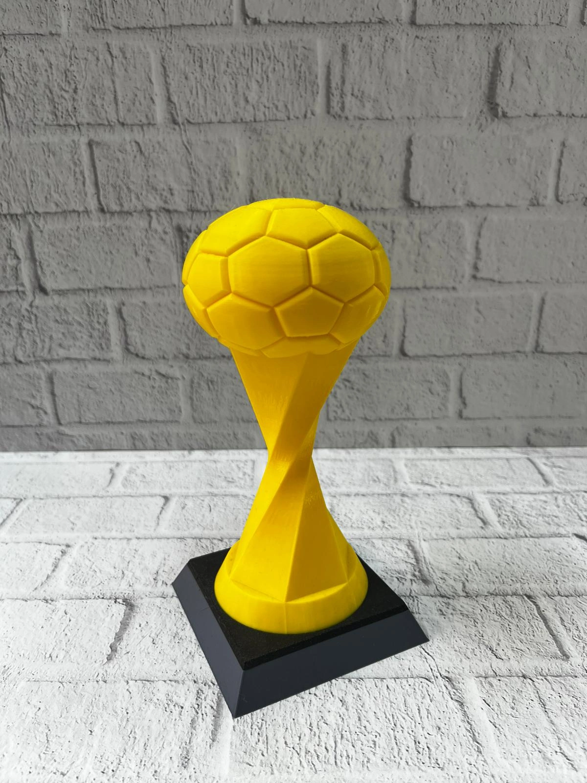 Toplu Kupa Sarı 21cm Dekoratif Ödül Tasarım Biblo ( Lisinya )