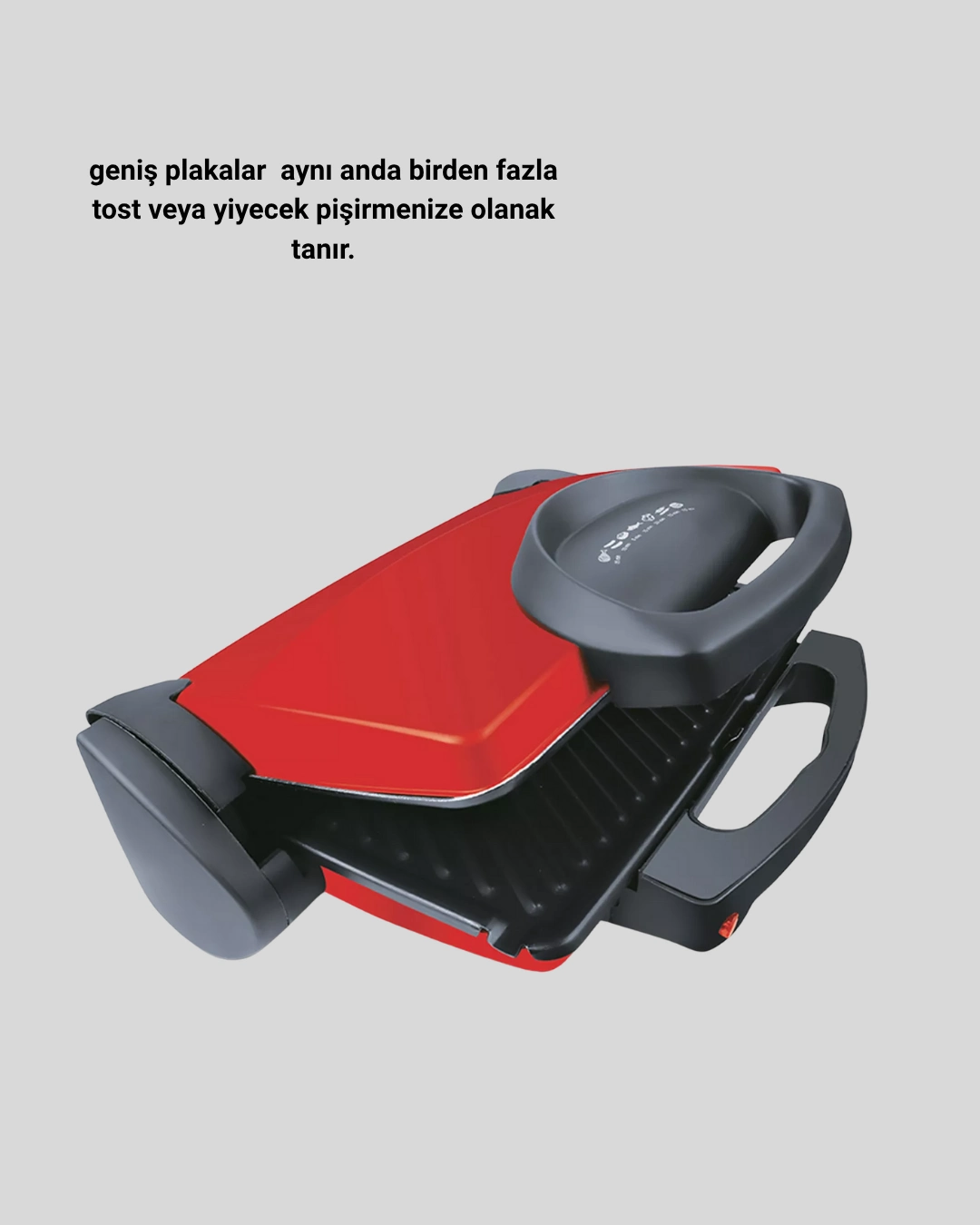 Tost Makinesi Geniş Kapasiteli Çıkarılabilir Plaka Üç Kademeli Isı Ayarlı ( Lisinya )