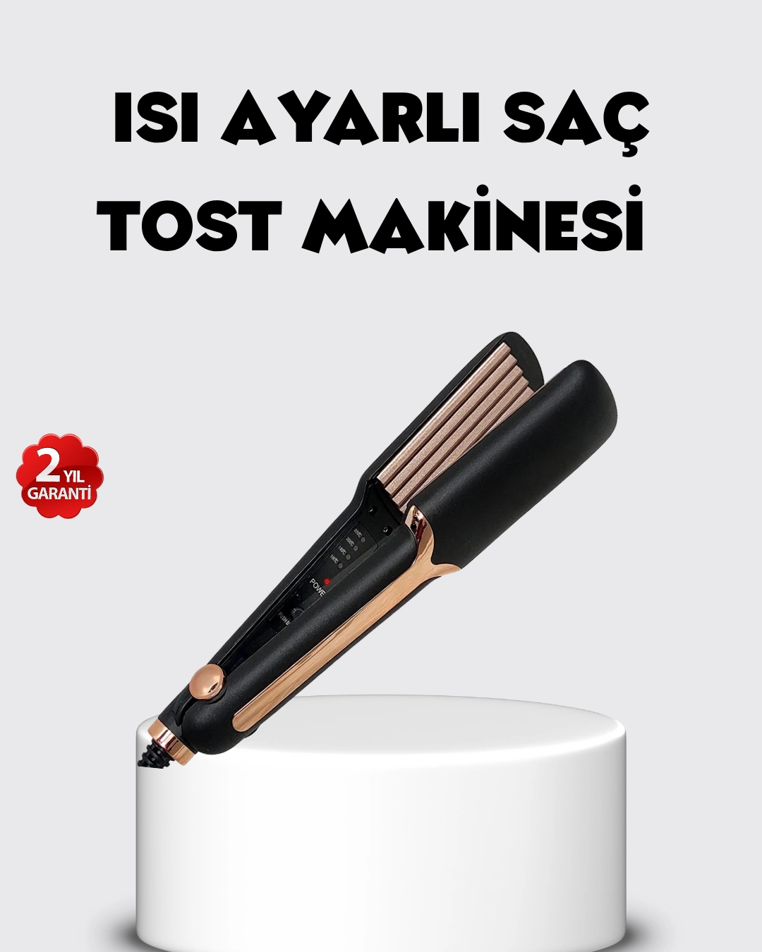 Tost Model Saç Şekillendirici Dempower Dp-134 360° Döner Kablolu ( Lisinya )