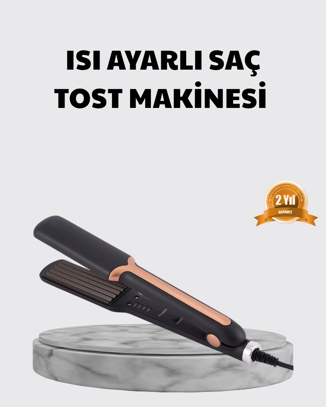 Tost Model Saç Şekillendirici Hızlı Isınan Isı Ayarlı ( Lisinya )