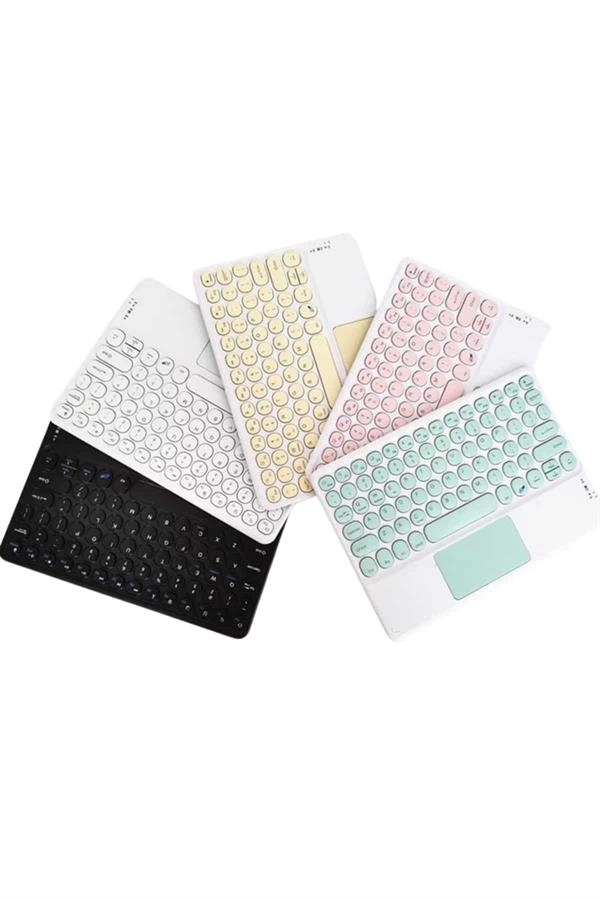 Touchpad Uyumlu Bluetooth Klavye Slim Kablosuz Kablosuz Q Klavye ( Lisinya )