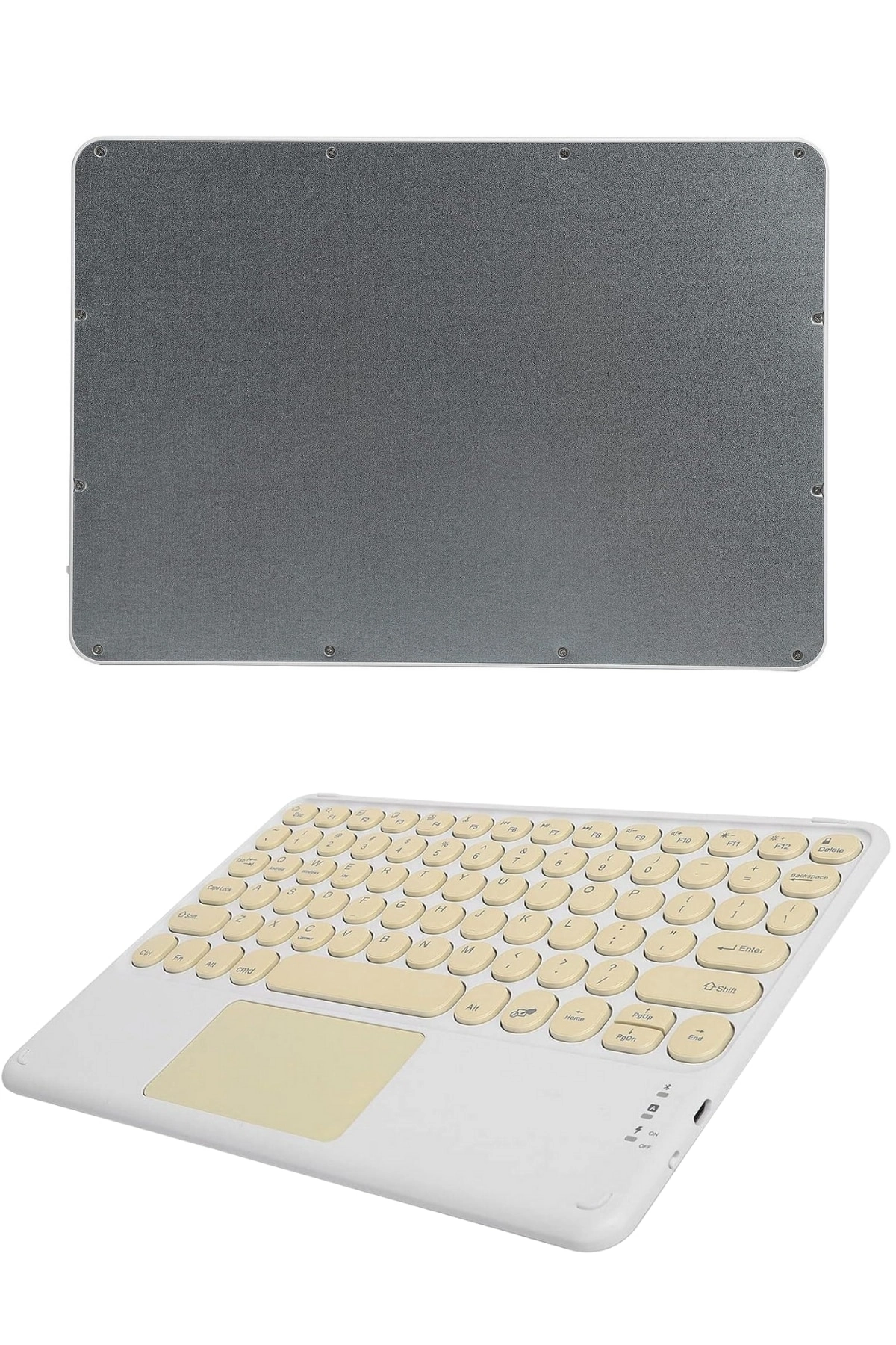 Touchpad Uyumlu Bluetooth Klavye Slim Kablosuz Kablosuz Q Klavye ( Lisinya )