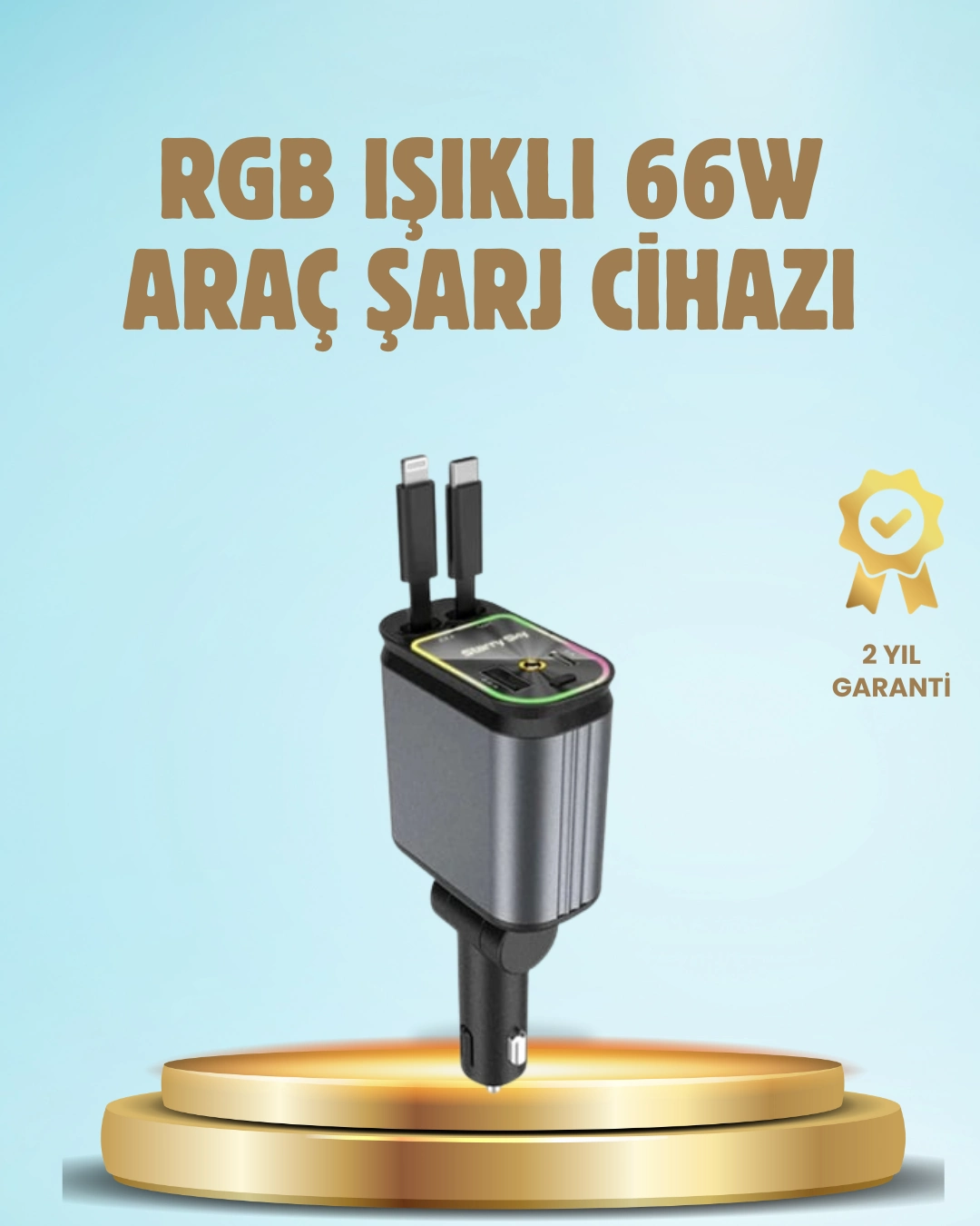 Toyota, Honda, Nissan, Hyundai Araçlar İçin Çoklu Port Araç Şarj Cihazı ( Lisinya )
