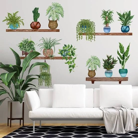 Tropikal Bitkiler Duvar Stickerı Model B ( Lisinya ) Tropikal Bitkiler Duvar Stickerı Model B ( Lisinya )