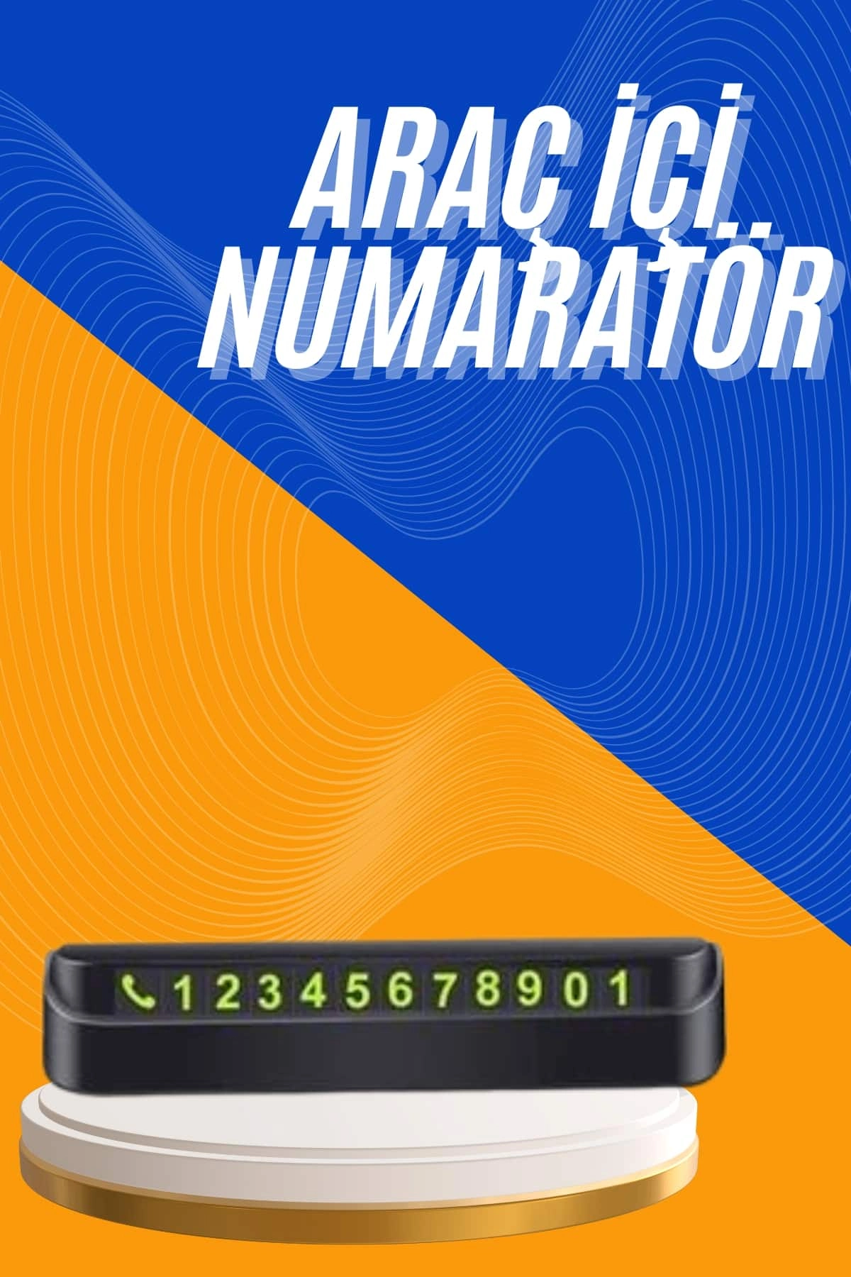 Tüm Araçlara Uyumlu Araç Içi Park Numaratör Oto Araç Numaratör ( Lisinya )