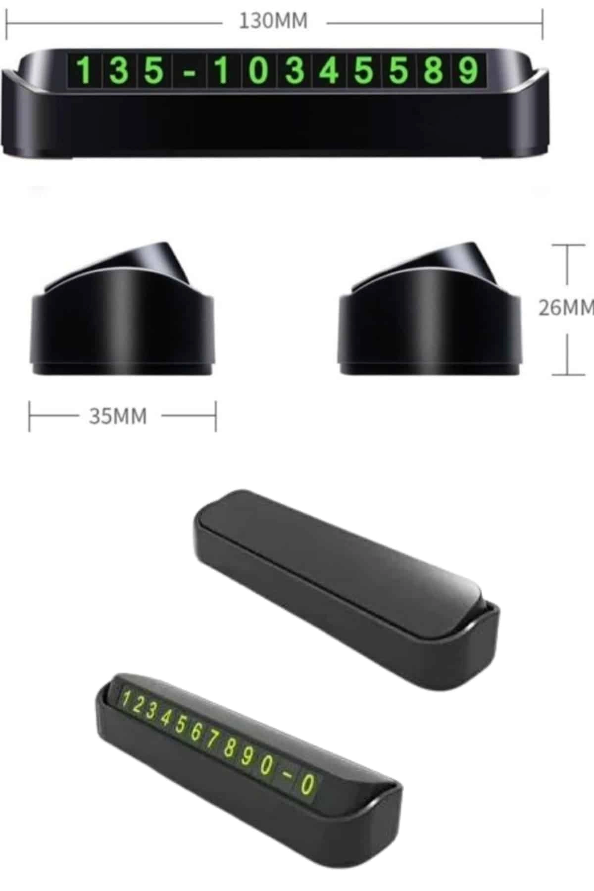 Tüm Araçlara Uyumlu Araç Içi Park Numaratör Oto Araç Numaratör ( Lisinya )