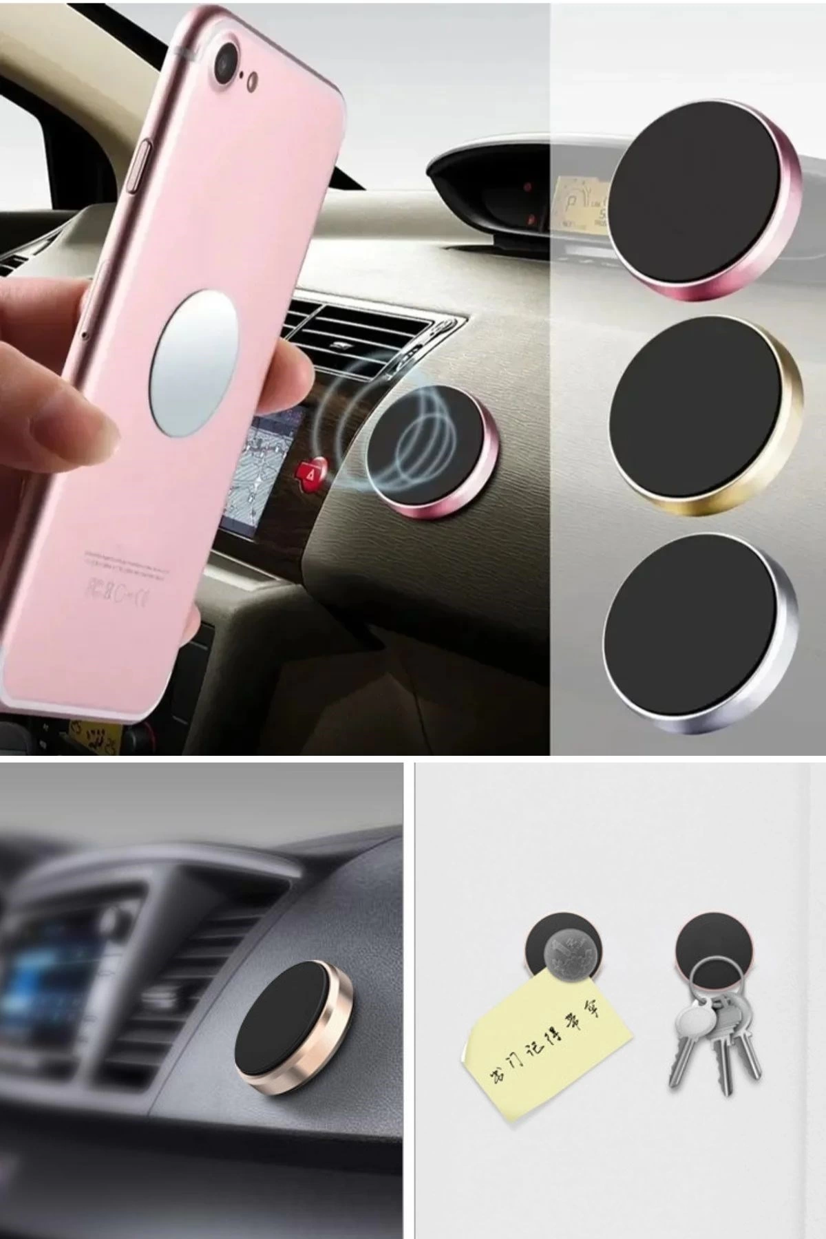 Tüm Modellerle Uyumlu Manyetik Araç İçi Telefon Tutucu Çok Amaçlı Güçlü Mıknatıs Tutucu ( Lisinya ) Tüm Modellerle Uyumlu Manyetik Araç İçi Telefon Tutucu Çok Amaçlı Güçlü Mıknatıs Tutucu ( Lisinya )