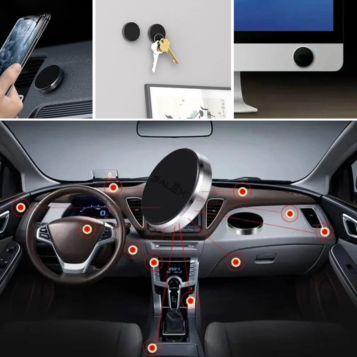 Tüm Modellerle Uyumlu Manyetik Araç İçi Telefon Tutucu Çok Amaçlı Güçlü Mıknatıs Tutucu ( Lisinya ) Tüm Modellerle Uyumlu Manyetik Araç İçi Telefon Tutucu Çok Amaçlı Güçlü Mıknatıs Tutucu ( Lisinya )