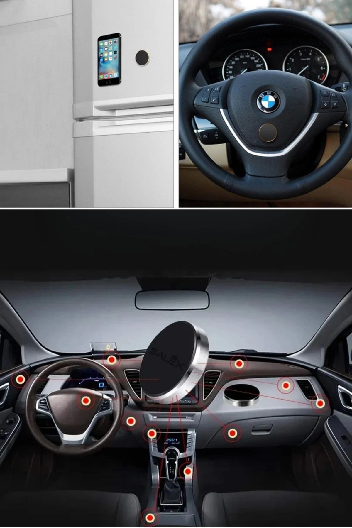 Tüm Modellerle Uyumlu Manyetik Araç İçi Telefon Tutucu Çok Amaçlı Güçlü Mıknatıs Tutucu ( Lisinya ) Tüm Modellerle Uyumlu Manyetik Araç İçi Telefon Tutucu Çok Amaçlı Güçlü Mıknatıs Tutucu ( Lisinya )