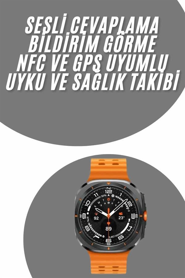 Tüm Telefonlara Uyumlu Akıllı Saat Uyku Ve Sağlık Takibi Nabız Ölçer Adım Sayar ( Lisinya )