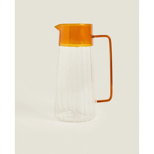 Turuncu Detaylı Cam Sürahi 1600 Ml ( Lisinya ) Turuncu Detaylı Cam Sürahi 1600 Ml ( Lisinya )