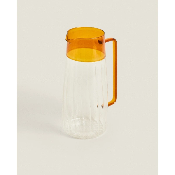 Turuncu Detaylı Cam Sürahi 1600 Ml ( Lisinya ) Turuncu Detaylı Cam Sürahi 1600 Ml ( Lisinya )