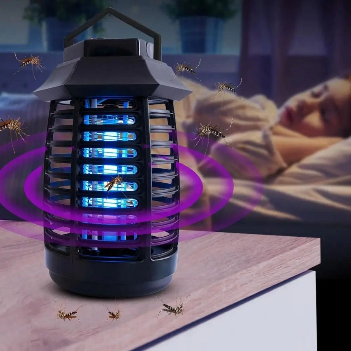 Tutma Ve Asma Saplı Ledli Sinek Makinası 2w Sinek Öldürücü Uv Mor Işıklı Aparat ( Lisinya ) Tutma Ve Asma Saplı Ledli Sinek Makinası 2w Sinek Öldürücü Uv Mor Işıklı Aparat ( Lisinya )