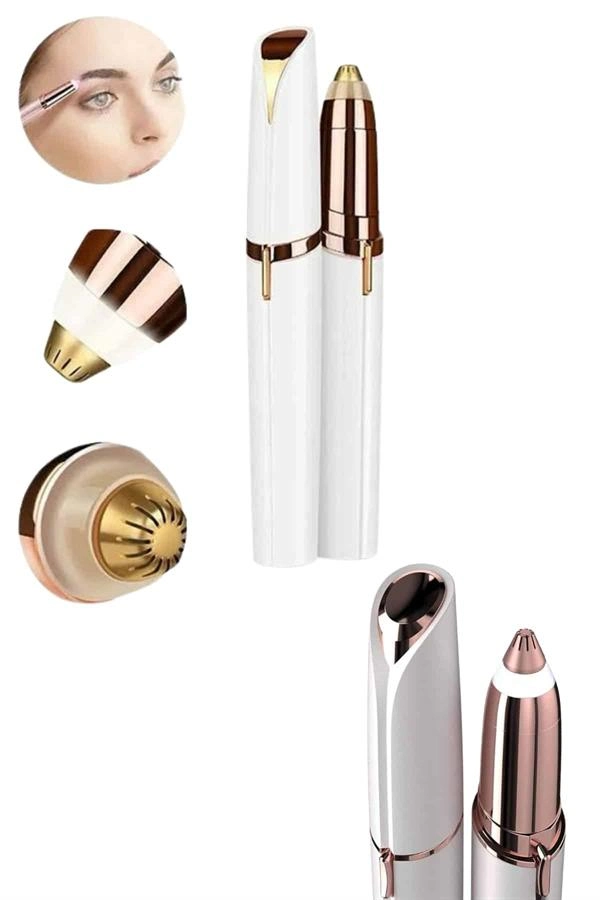 Tüy Kıl Alma Kaş Bıyık Unisex Yüz Bakım Epilasyon Aleti Pilli ( Lisinya )