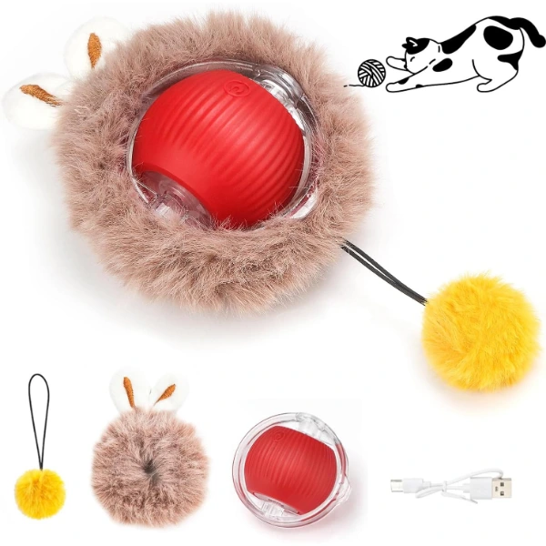 Tüylü Şarjlı Kedi Oyuncağı ( Lisinya )