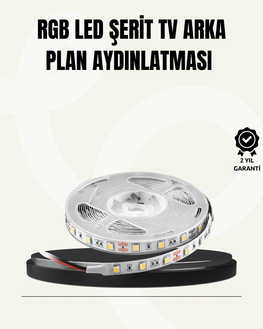 Tv Arkası Led Şerit Işık Otomatik Açma Kapama Özellikli 2mt ( Lisinya )