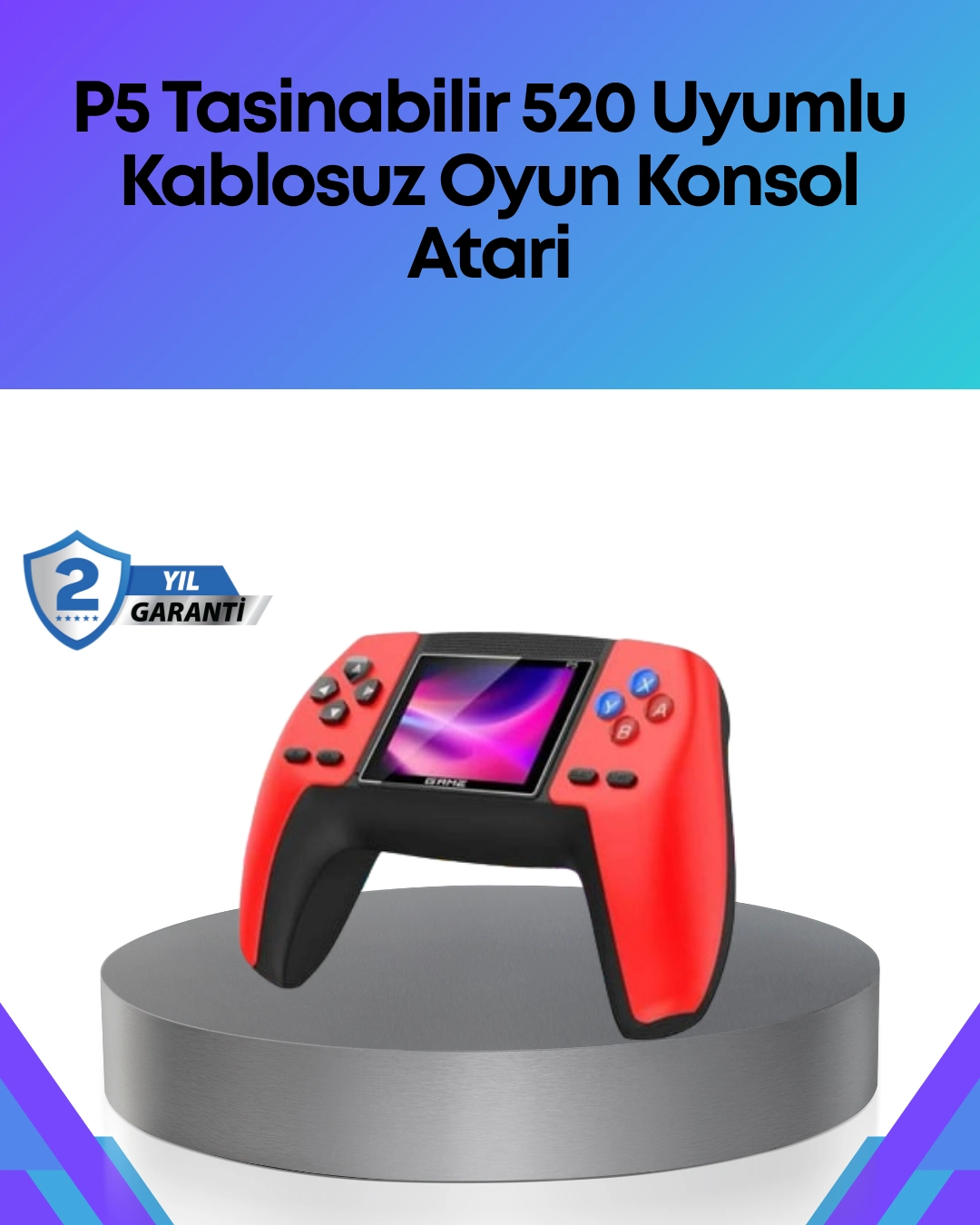 Tv Bağlantılı 520 Oyunlu P5 Retro Gamepad Konsol ( Lisinya )