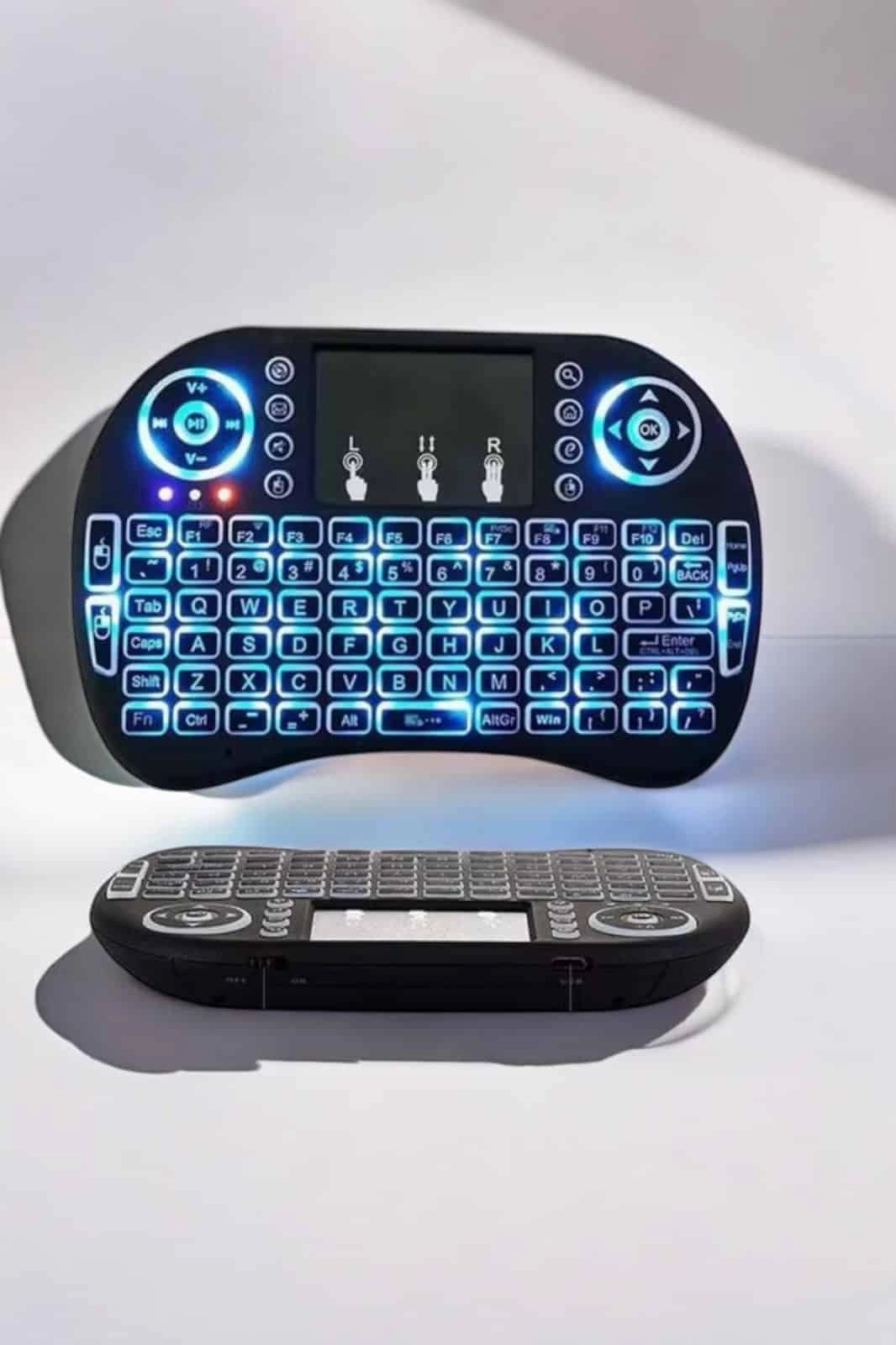 Tv Uyumlu Mini Klavye Q Klavye Işıklı Tüm Cihazlara Uyumlu ( Lisinya )