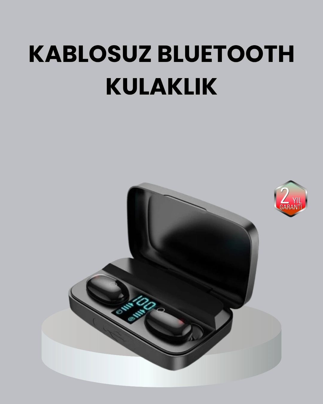 Tws A10s Bluetooth 5.0 Kulaklık Powerbank Şarj Kutulu Mini Tasarım ( Lisinya )