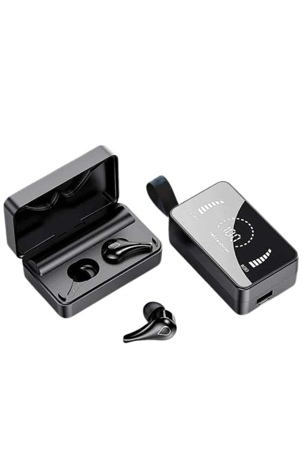 Tws Bluetooth Kulaklık Aynalı Kulaklık Dijital Göstergeli Dokunmatik Kontrol ( Lisinya )