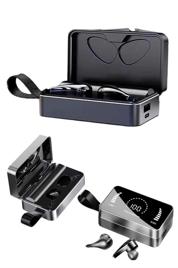 Tws Bluetooth Kulaklık Kablosuz Uzun Pil Ömrü Dijital Göstergeli Powerbank ( Lisinya )